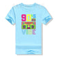 90s Vibe Funny Graphic Tee - Retro 1990s Style Fashion - Nineties Costume T-Shirt for Women & Men-Sky blue-S-