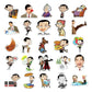 Mr. Bean Sticker Set – 50 Personality Doodle Stickers for Skateboards, Water Bottles, and DIY Decorations-Random 50PCS-