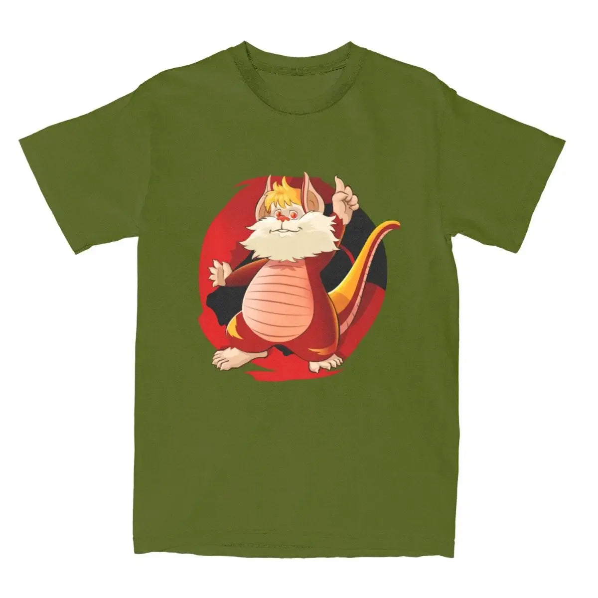 Snarf T-Shirt - Men Women Thundercats Panthro - 80s Retro Cartoon Cotton Tee-army green-6XL-