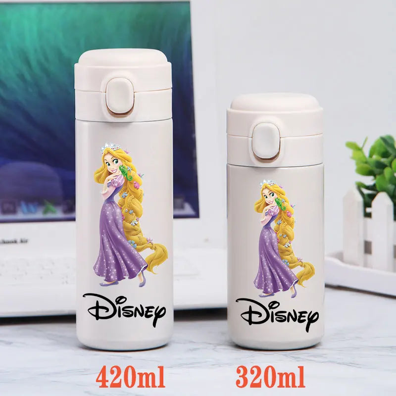 Disney Princess Thermal Bottle - 320ML/420ML Stainless Steel Outdoor Sports Water Cup Featuring Frozen Characters-GZ-B8-320ML-