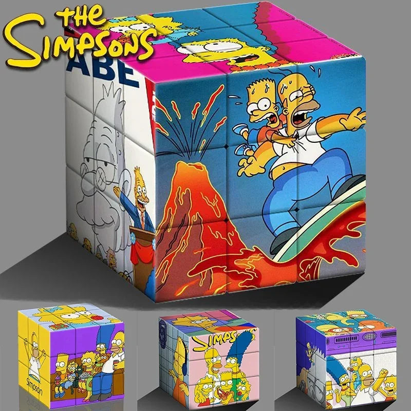 The Simpsons Magic Cube Puzzle Toy - Educational Brain Game for Kids - Creative Gift Idea for Birthdays-