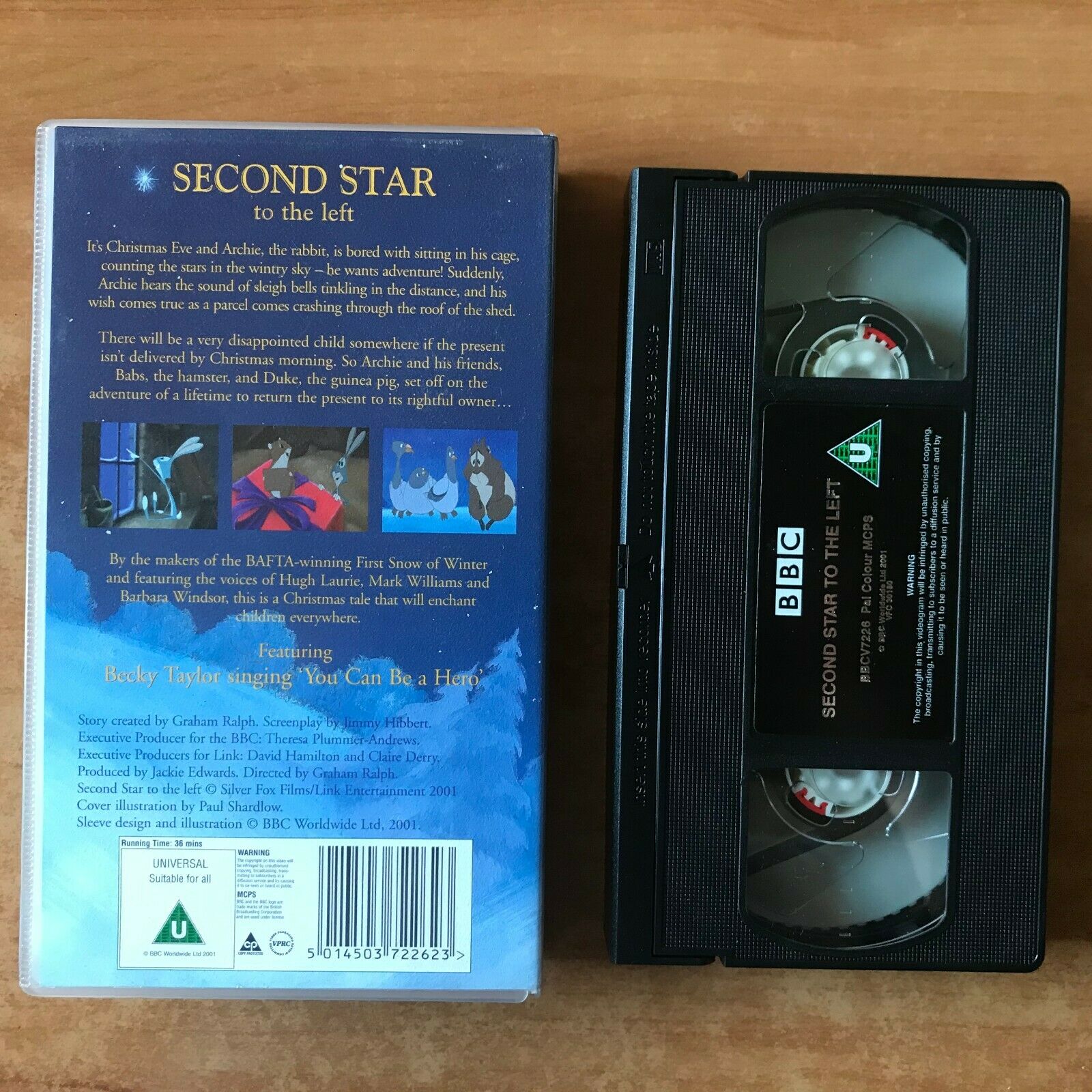 Second Star To The Left (BBC) Christmas Tale [Hugh Laurie] Children's - Pal VHS-