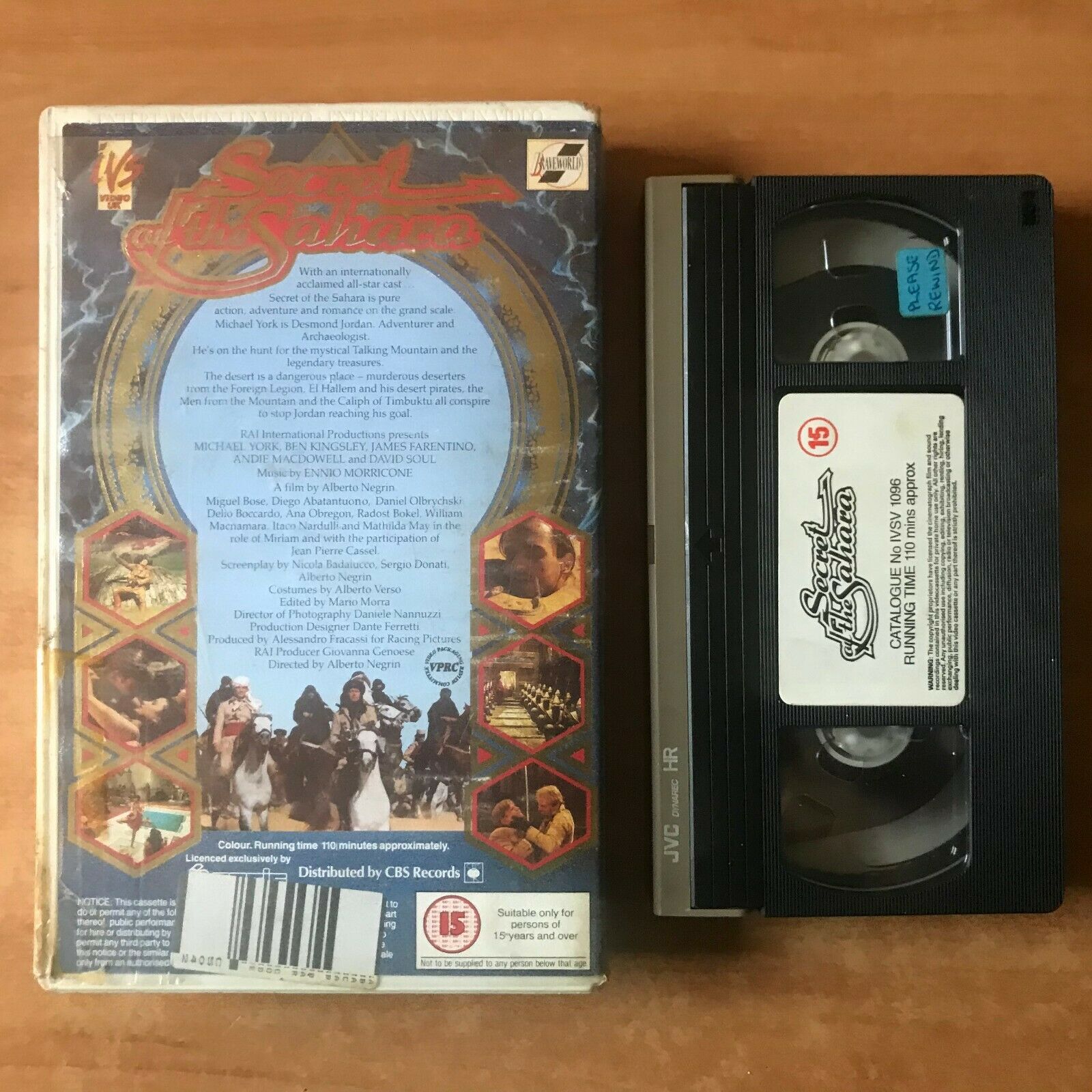 Secret Of The Sahara - TV Miniseries [Braveworld] Big Box - Michael York - VHS-