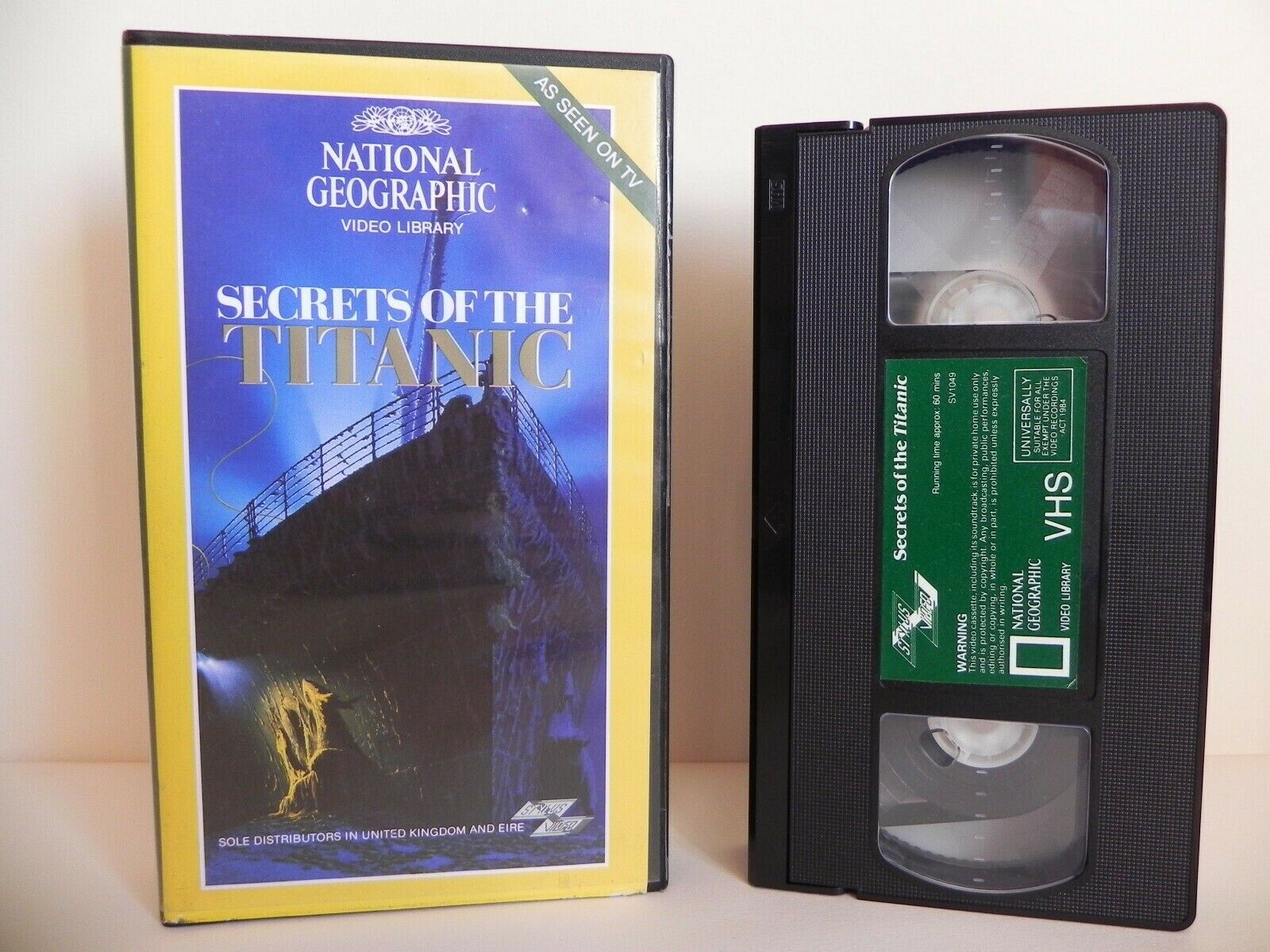 Secrets Of The Titanic - National Geographic - Documentary - 60 mins - Pal VHS-