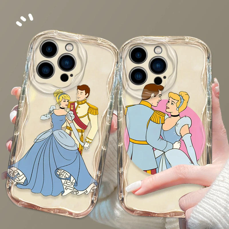 Disney Princess Cinderella Cover for iPhone 15 14 13 12 11 - Wave Oil Phone Case-