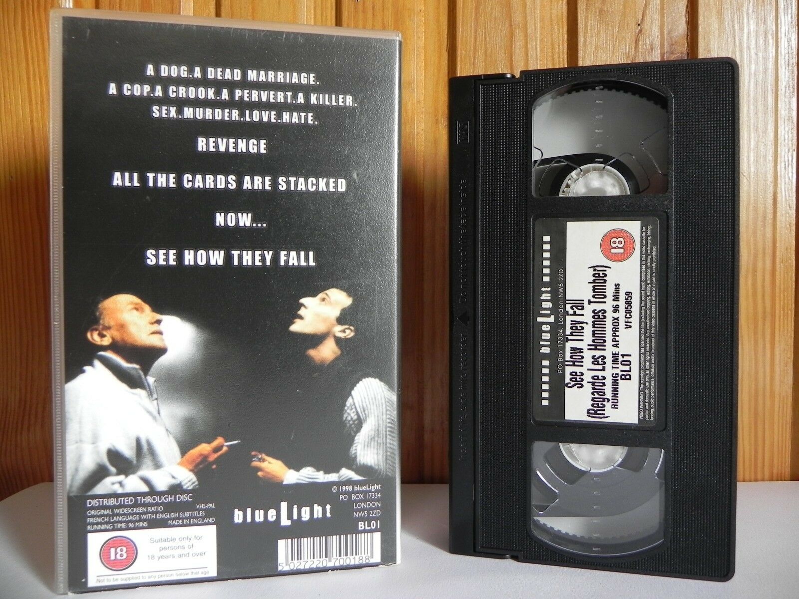 See How They Fall (1997): Crime Drama - Widescreen - Jean-Louis Trintignant - Pal VHS-