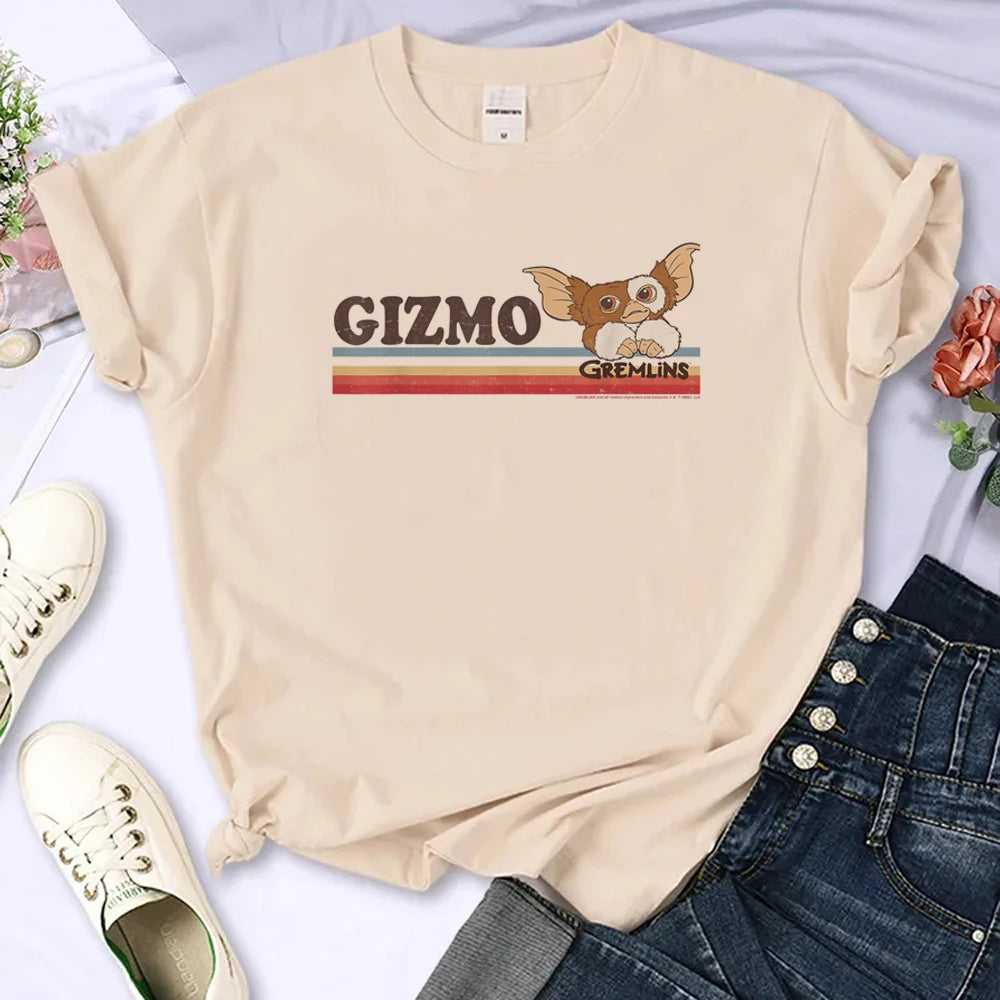 Gremlins T Shirt Women - Anime Streetwear Comic - T Shirt Female Designer - Women Clothes-