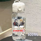 Cardcaptor Sakura Straw Water Bottle - 400ML/600ML Transparent Plastic Anti-Drop Cup for Students and Kids-6-20-