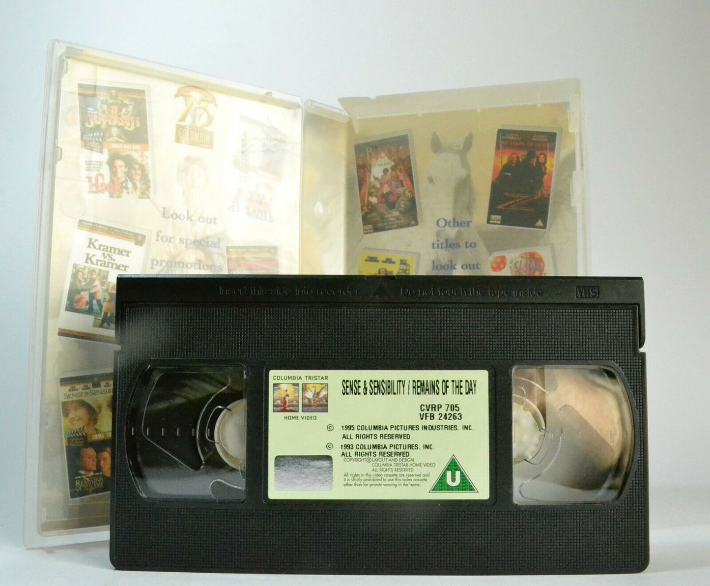 Sense And Sensibility / Remains Of The Day; [Double] Drama - Alan Rickman - VHS-