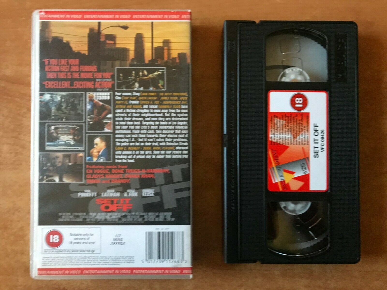 Set It Off (1996): L.A. Action - Drama - Jada Pinkett / Queen Latifah - Pal VHS-