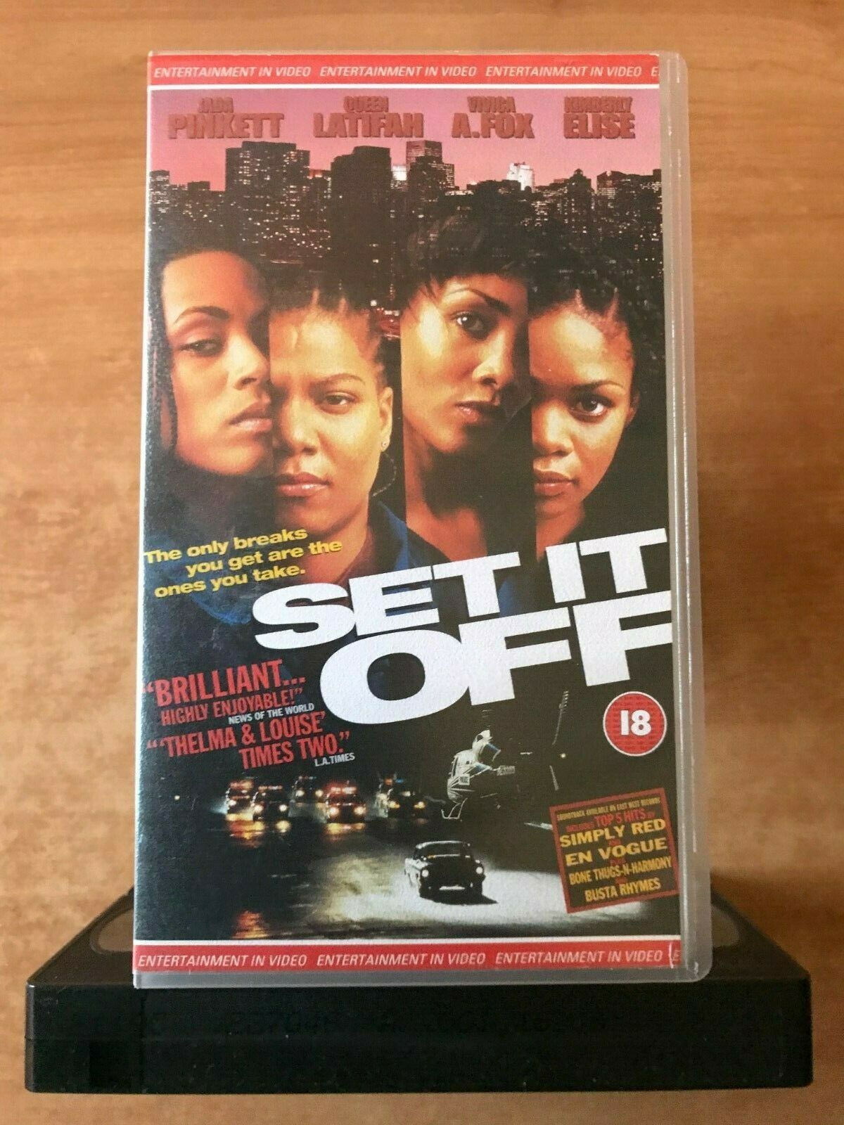 Set It Off (1996): L.A. Action - Drama - Jada Pinkett / Queen Latifah - Pal VHS-