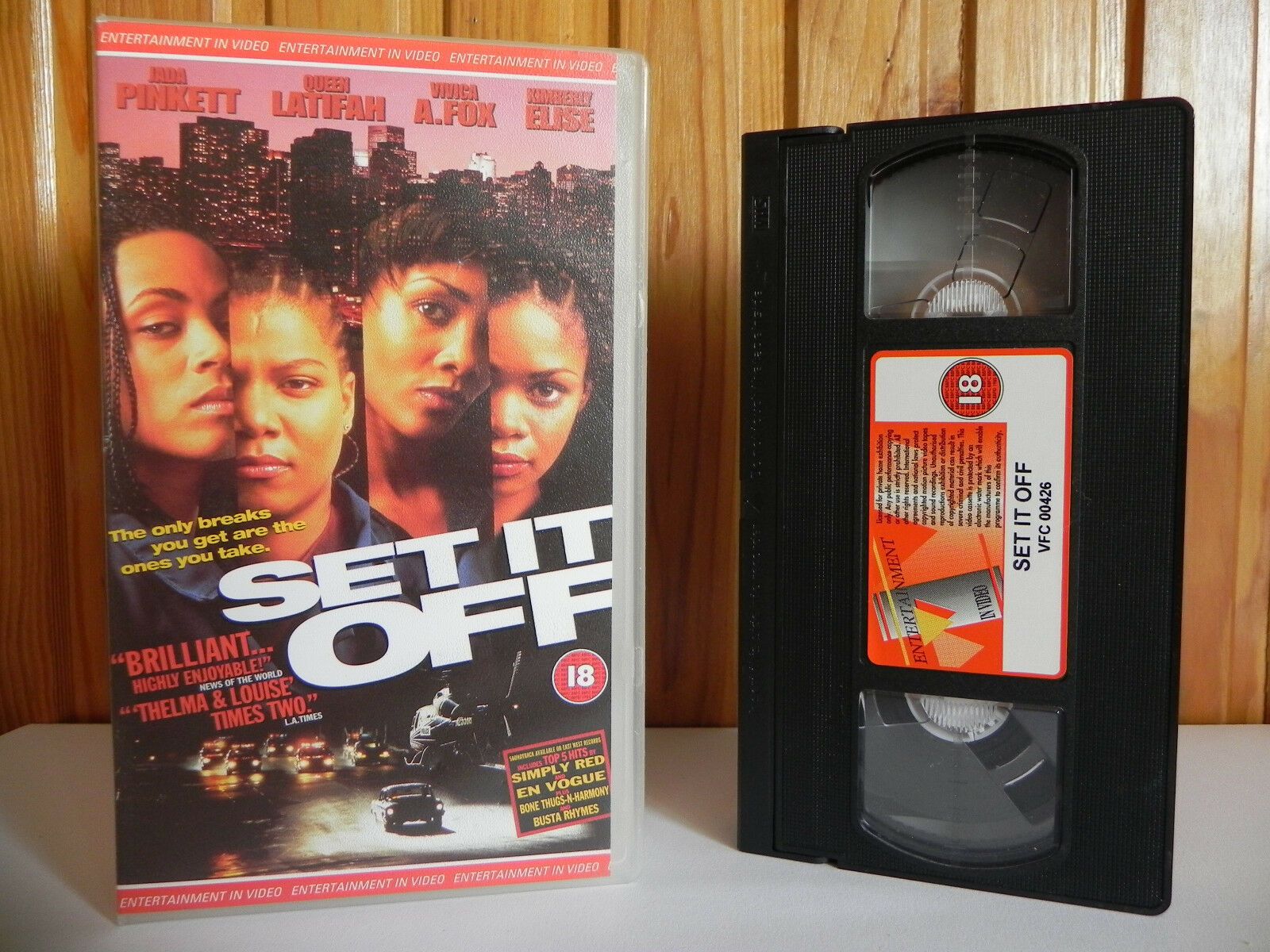 Set It Off - Entertainment In Video - Action - Jada Pinkett - Vivica A.Fox - VHS-