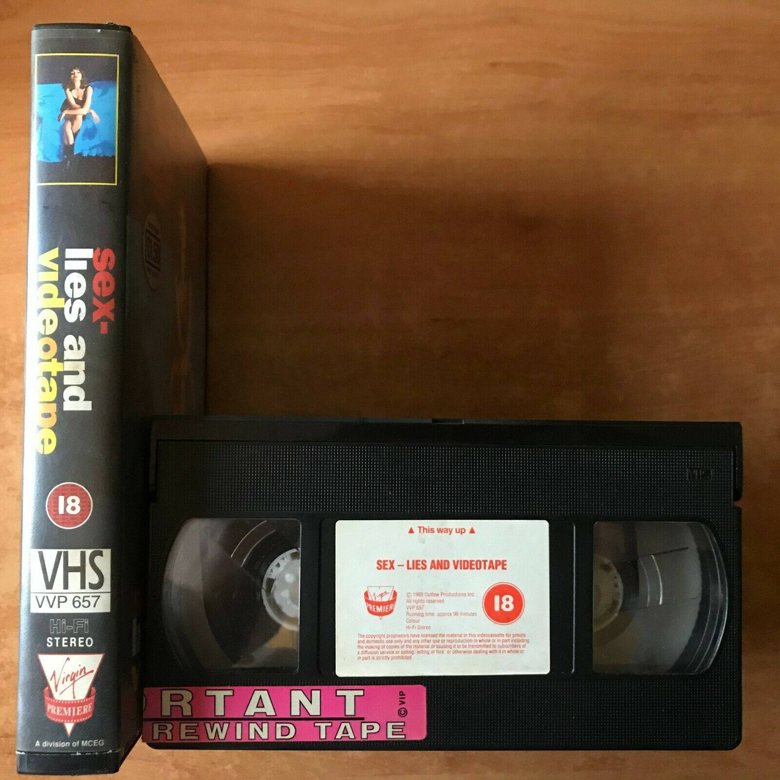 Sex,Lies And Videotape (1989): Drama [Large Box] Rental - Andie MacDowell - VHS-