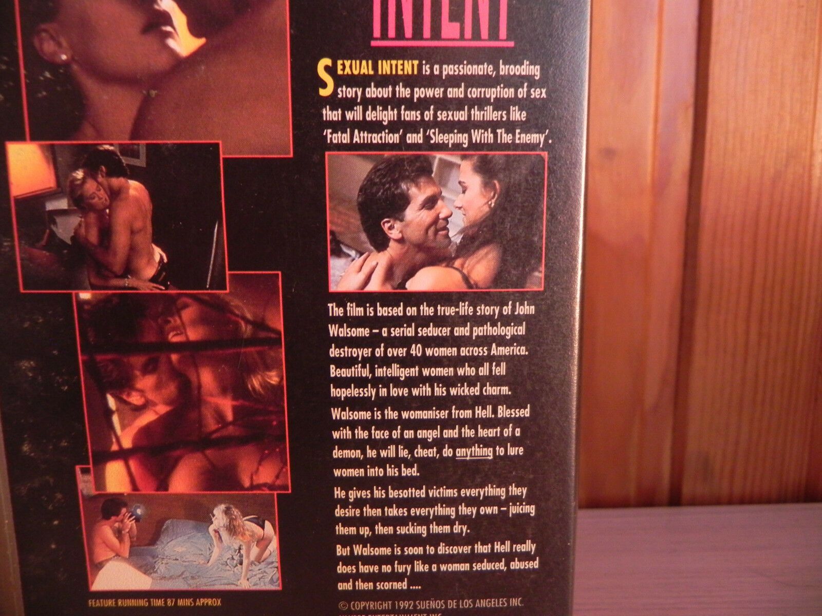 Sexual Intent - Gary Hudson - Michelle Brin - Rare & Deleted Medusa 13262 - VHS-