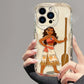 Moana Maui Animation Cover for iPhone 15 14 13 12 11 - Wave Oil Phone Case for Protection-