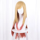 Anime My Dress-Up Darling Marin Kitagawa Cosplay Wig Yellow Pink Gradient Hair Long Straight Hair Kawaii Cute Halloween Carnival-