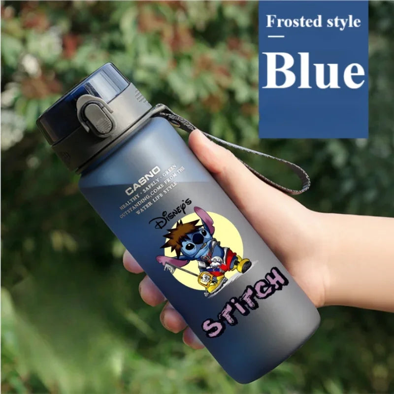 1000ML Stitch Water Cup Bottle - Cartoon Plastic Large Capacity Outdoor Sports Gift-19-560ML-