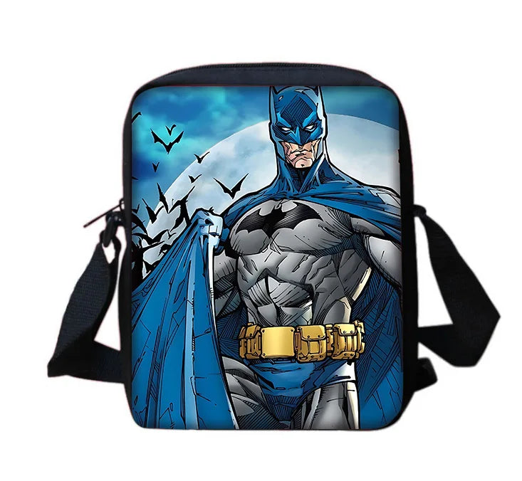 Super Hero B-BatmanS LOGO Child School Backpack With Shoulder Bag Pencil Bags School Bags for Boys Girls Best Gift-KB-198KBHJJ9A2-