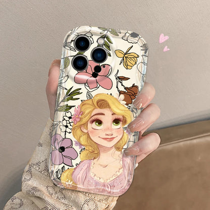 Disney Rapunzel Cute Phone Case for iPhone 15 14 13 12 11 - Wave Oil Funda Cover-iPhone 15 Pro Max-WA7102CLE-