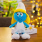 2023 New 40cm Cartoon Character Creative Smurf Cute Plush Toy Kawaii Doll Children’s Soothing Toy Birthday Gift Christmas Gift-A-40cm-