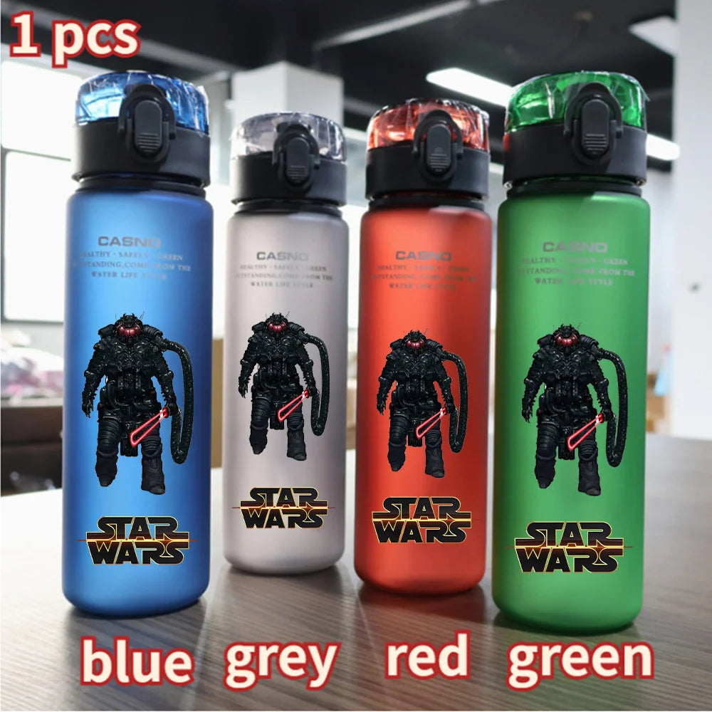 Star Wars Jedi Knight Water Cup - 560ML Laser Sword Portable Sports Bottle - Outdoor Adventure Design-9-1 pcs red-