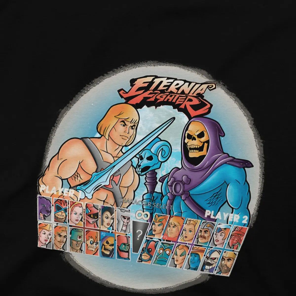 Eternia Fighter T-Shirt: He-Man & Masters of the Universe Gift - Pure Cotton Men's Round Collar Classic Design-