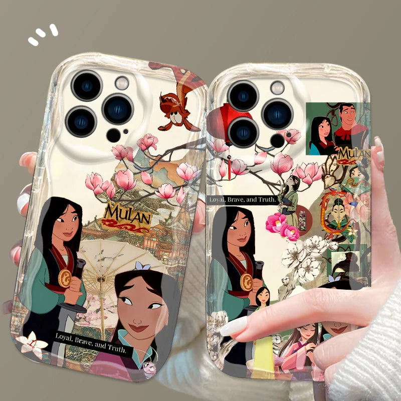 Disney Mulan Cool Phone Case for iPhone 15 14 13 12 11 - Wave Oil Funda Cover-