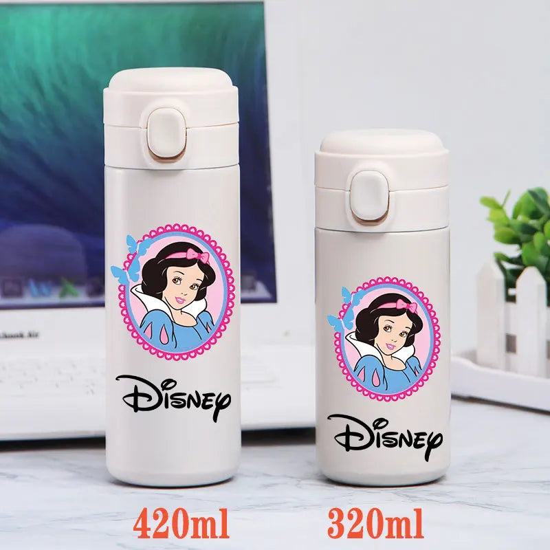 Disney Princess Thermal Bottle - 320ML/420ML Stainless Steel Outdoor Sports Water Cup Featuring Frozen Characters-GZ-B6-320ML-