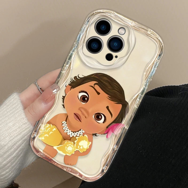 Disney Princess Moana Cover for iPhone 15 14 13 12 11 - Wave Oil Phone Case-iPhone 15 Pro Max-WA4302CLE-