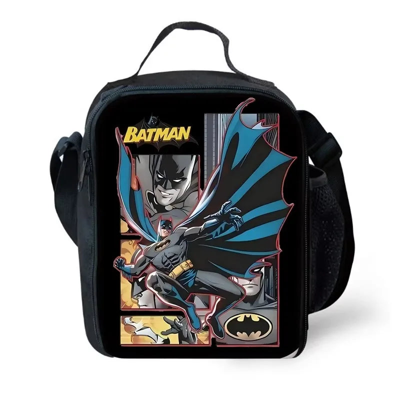 Super B-BatmanS-Logo Child School Backpack with Lunch Bags ,Pencil Bags ,School Bags for Boys Girls Best Gift-XHOO1-KB-172-A7-