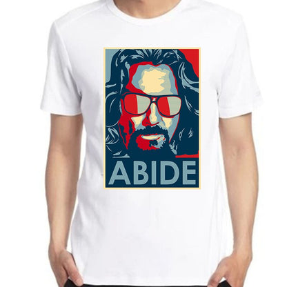 The Big Lebowski - The Dude Abide - Oversized T-Shirt - Gift For Movie Lover-White-XS-