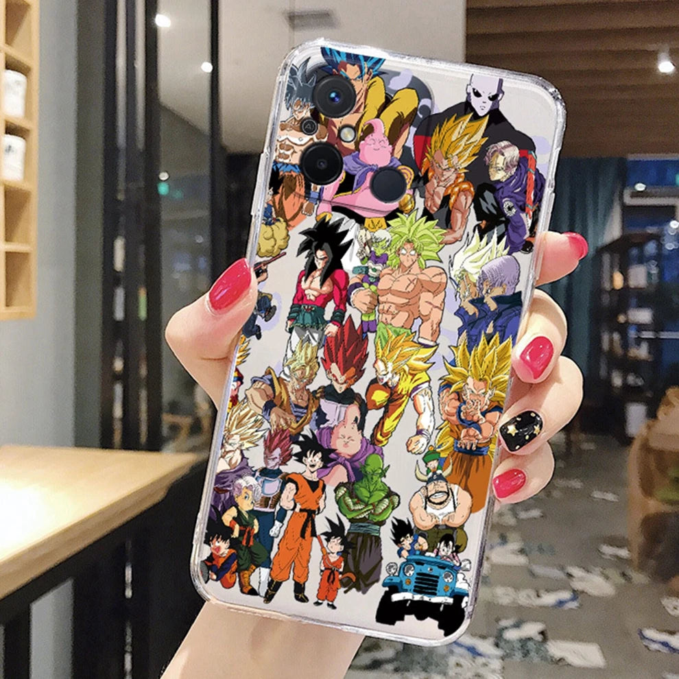 Anime Dragons-Balls Son-Gokūs Silicone Case - Soft Bag Clear Transparent Phone Back Cover - Xiaomi Redmi 12C - Xiaomi Redmi 12C 12 C Capa - Anime Fan Gift-qlzhu08-Redmi 12C-