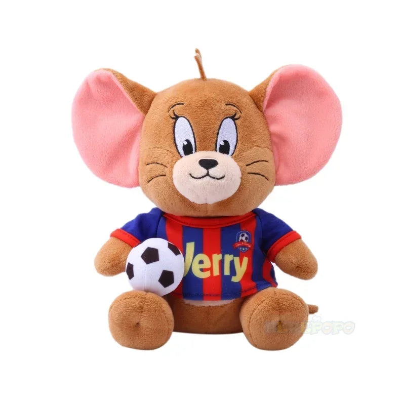 20cm Football Player Tom and Jerry Plush Toy - Soft and Huggable Stuffed Doll - Great as Ornaments and Gifts-20cm football Jerry-