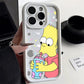 Simpsons Case for Apple iPhone 11 15 Pro Max 14 Plus 13 12 - Shockproof Protective Shell, Silicone Cover-UUAND02-for iPhone 15-