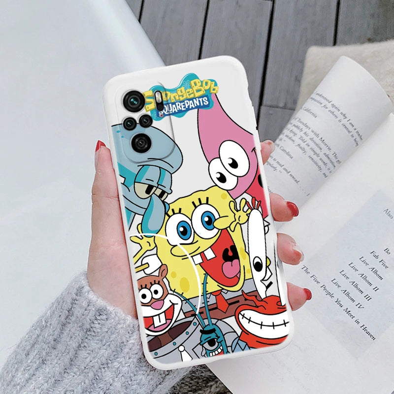 Sponge Bob Square Pants - Patrick Star Phone Cover For POCO M5S - Back Cover Soft Silicone - For Xiaomi POCOM5S M5 S - PocoM5 S Fundas Bag - Xiaomi Poco M5S - Anime Fan Gift-Kba-hmbb23-POCO M5S-