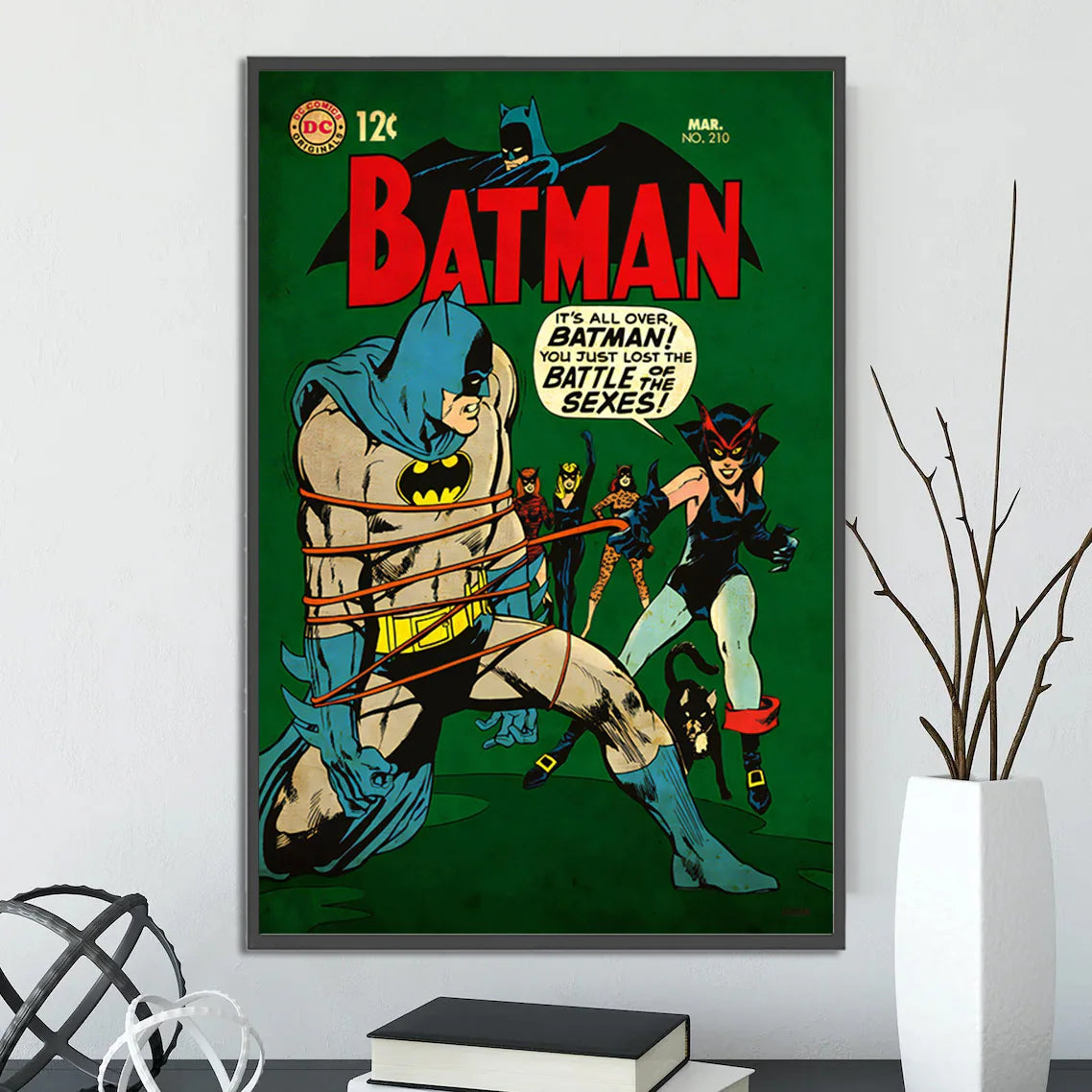 Batman Self-adhesive Poster Movie Wallpaper Figures Home Decoration Painting Wall Art DC Classic Covers Room Decor Kids Gift-33-28-10-40x60cm Unframed-CHINA