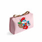 Smurfs Women's Cosmetic Makeup Bag - Cute Cartoon Print Portable Coin Purse, Teen Student Retro Office Gift-LJL 15-