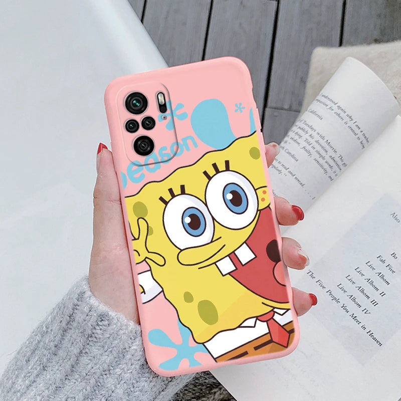 Sponge Bob Square Pants - Patrick Star Phone Cover For POCO M5S - Back Cover Soft Silicone - For Xiaomi POCOM5S M5 S - PocoM5 S Fundas Bag - Xiaomi Poco M5S - Anime Fan Gift-Kqf-hmbb08-POCO M5S-