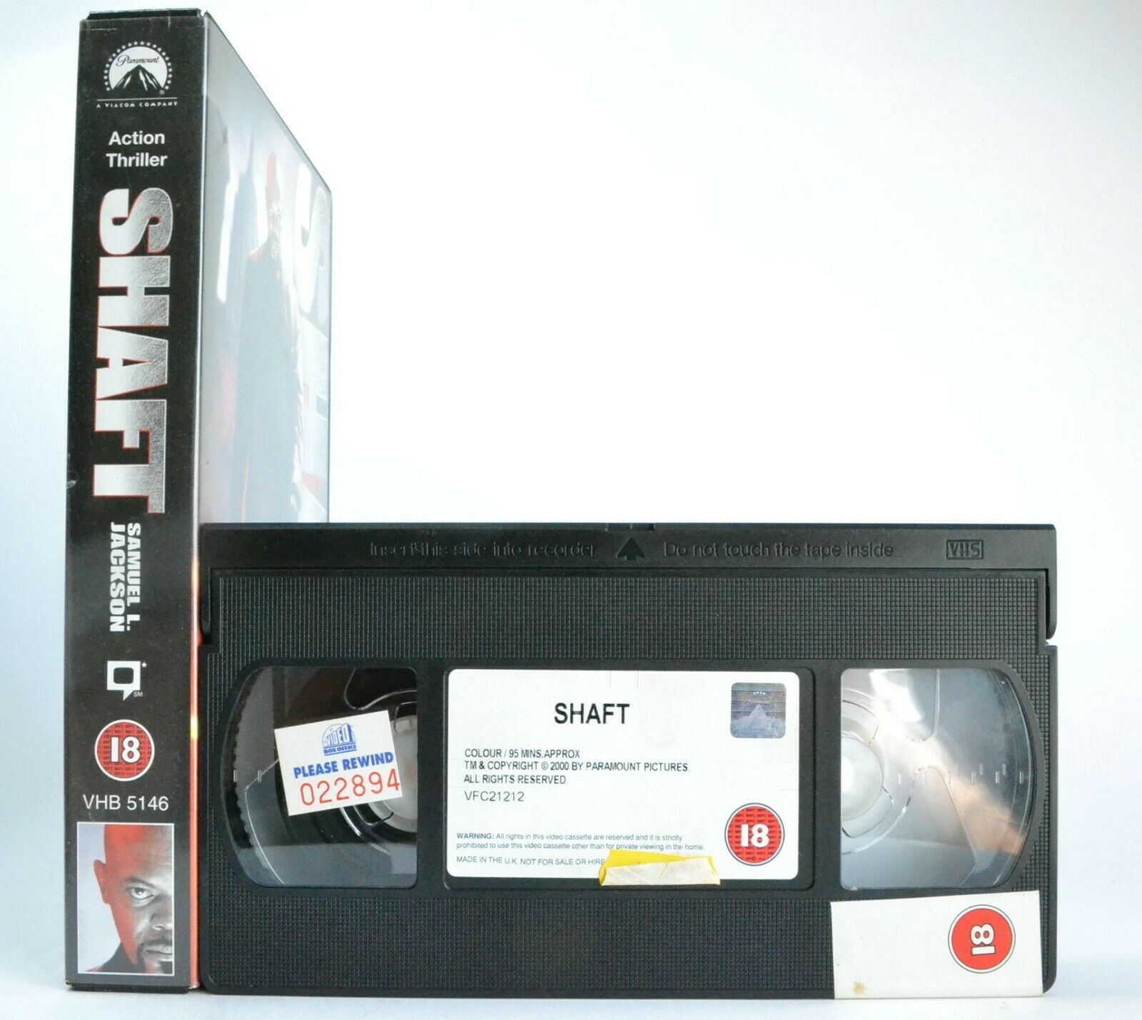 Shaft (2001); [Remake] Large Box - Action Thriller - Samuel L.Jackson - Pal VHS-