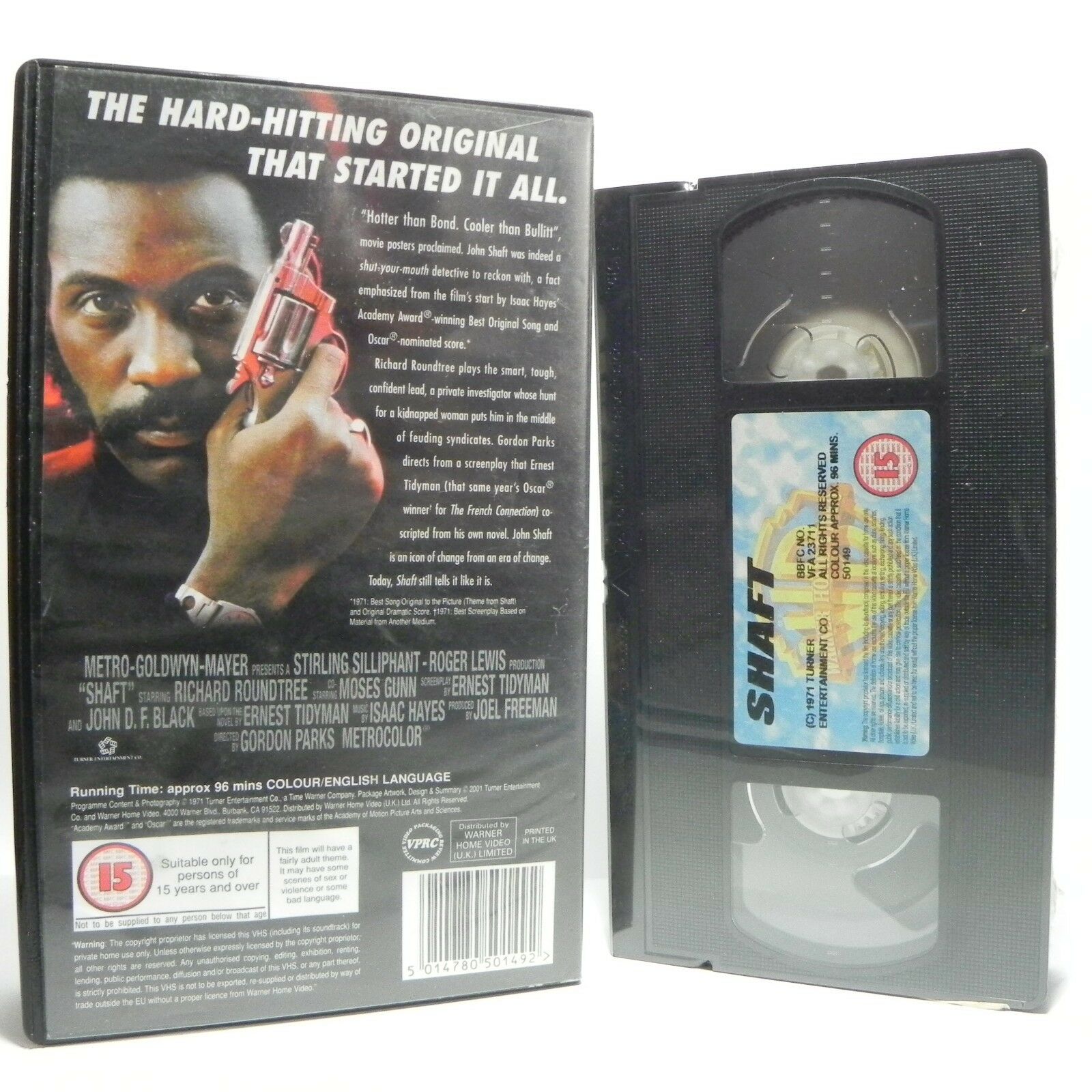 Shaft: Blaxploitation Action-Crime - Moses Gunn (1971) - Cleaned Up 2001 Pal VHS-