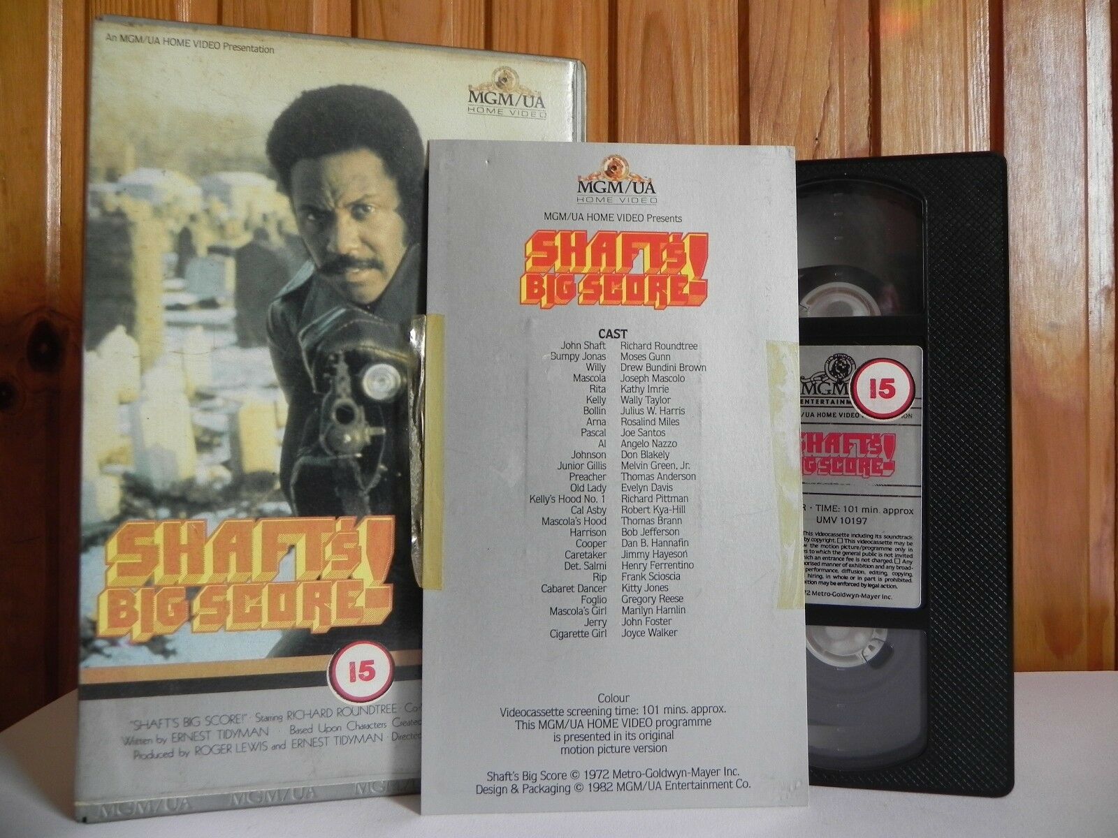 Shaft's Big Score - MGM/UA - Action - Roundtree - Pre-Cert - Large Box - VHS-