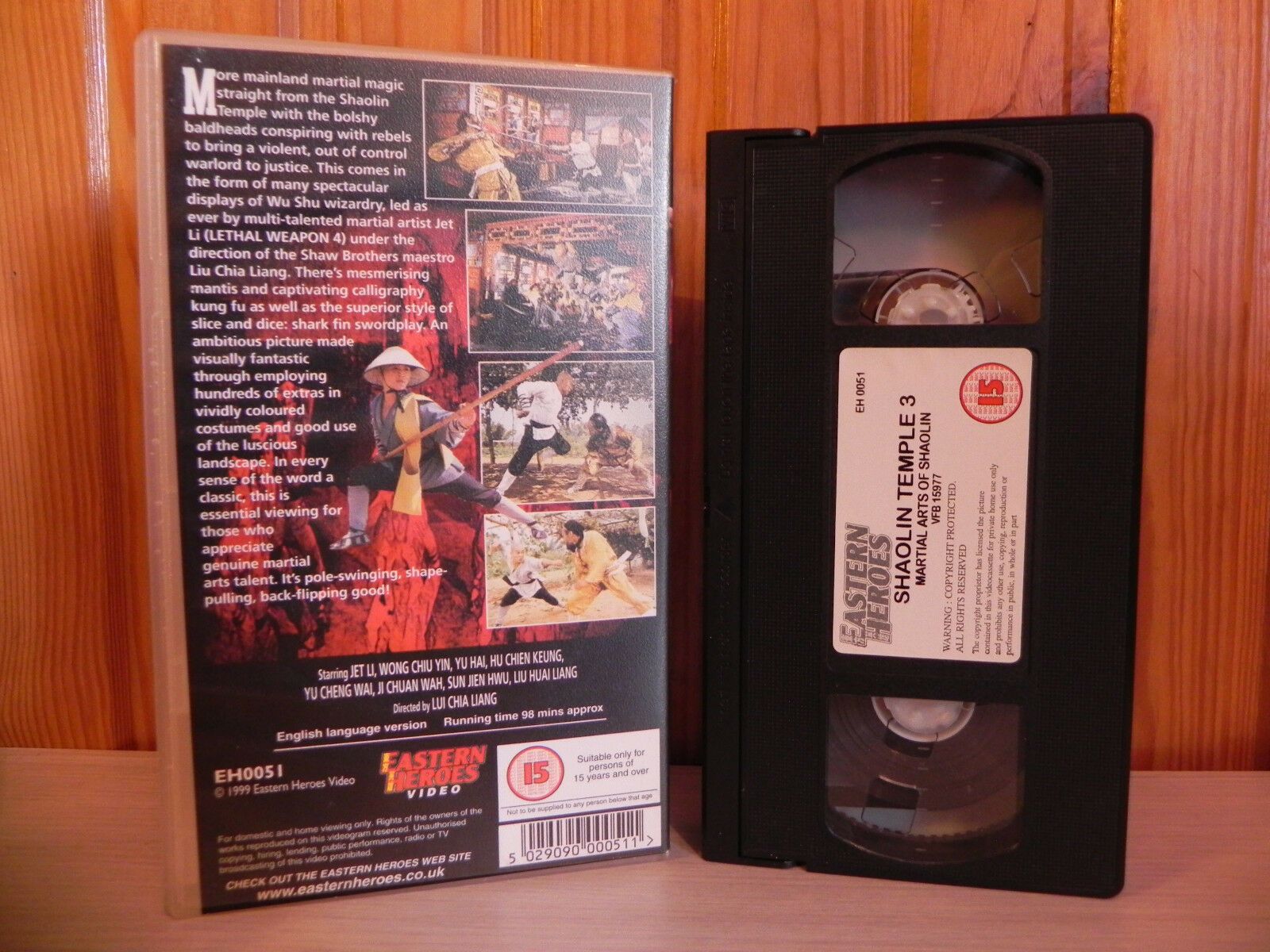 Shaolin Temple 3: Martial Arts Of Shaolin; [Widescreen] Kung-Fu / Martial Arts - Jet Li - Pal VHS-