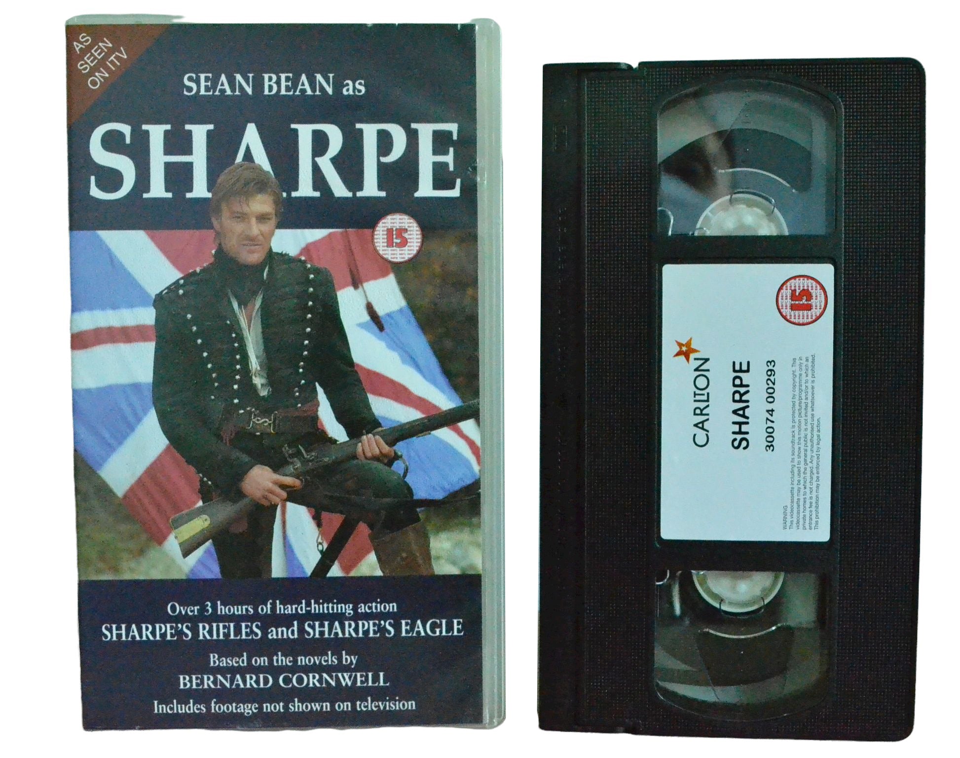 Sharpe - (Sharpe's Rifles and Sharpe's Eagle) - Sean Bean - Carlton - Vintage - Pal VHS-