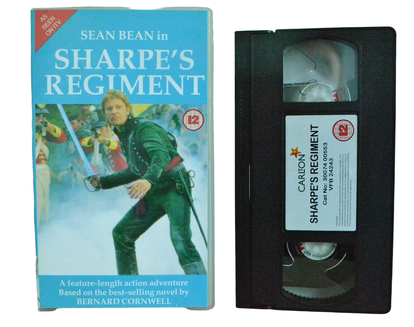 Sharpe's Regiment - Sean Bean - Carlton - Vintage - Pal VHS-