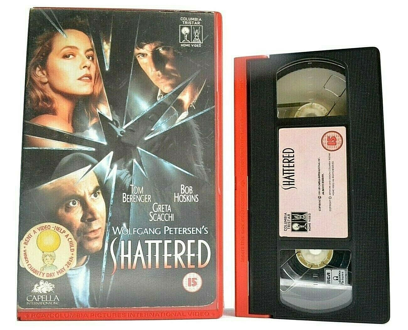 Shattered (1991); Wolfgang Petersen - Psychological Thriller - Bob Hoskins - VHS-