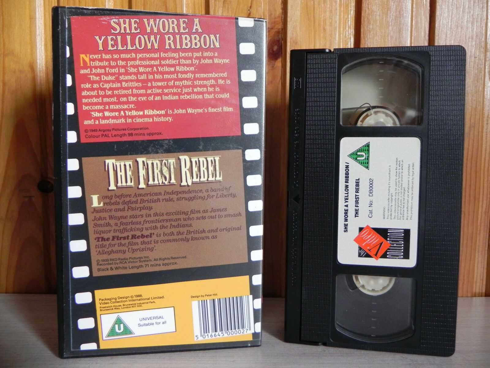 She Wore A Yellow Ribbon - The First Rebel - Double Bill Western - Pal VHS-