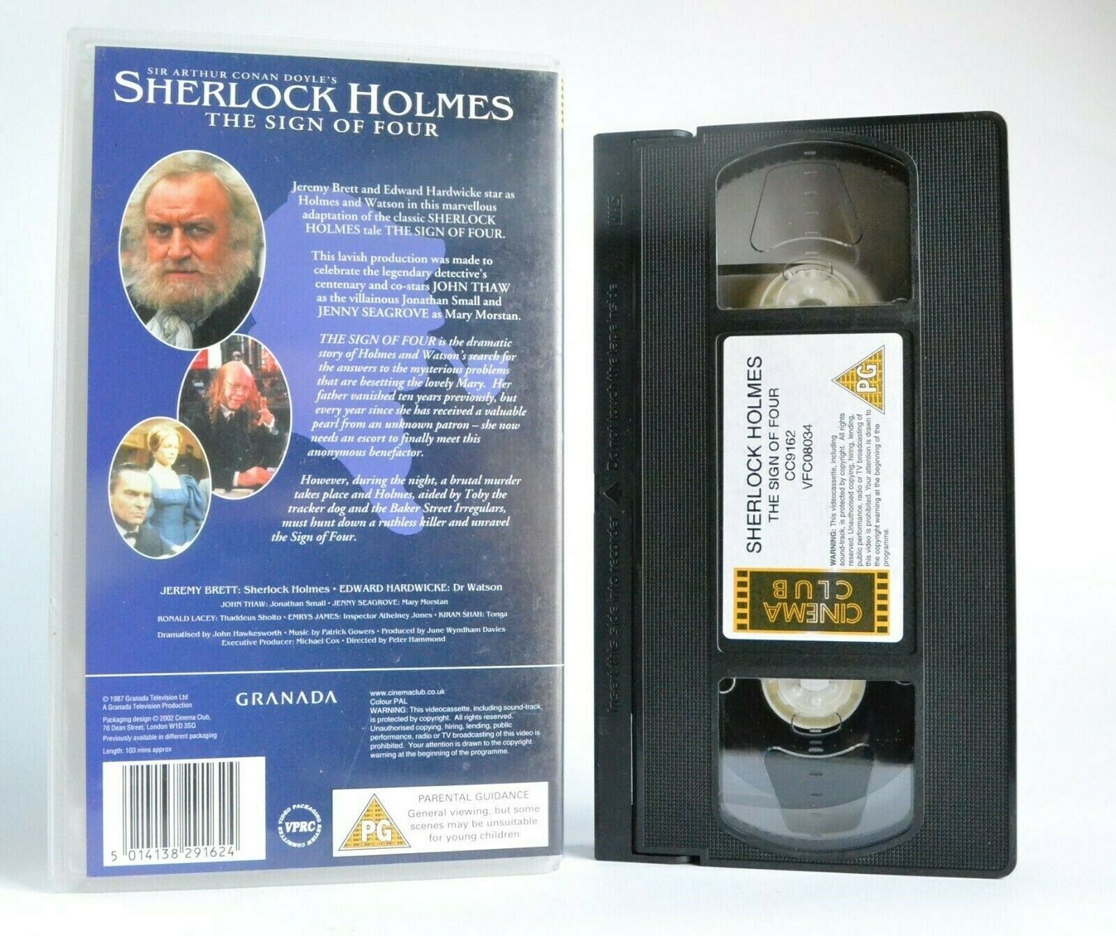 Sherlock Holmes: The Sign Of Four - TV Movie - Crime Drama - J.Brett - Pal VHS-