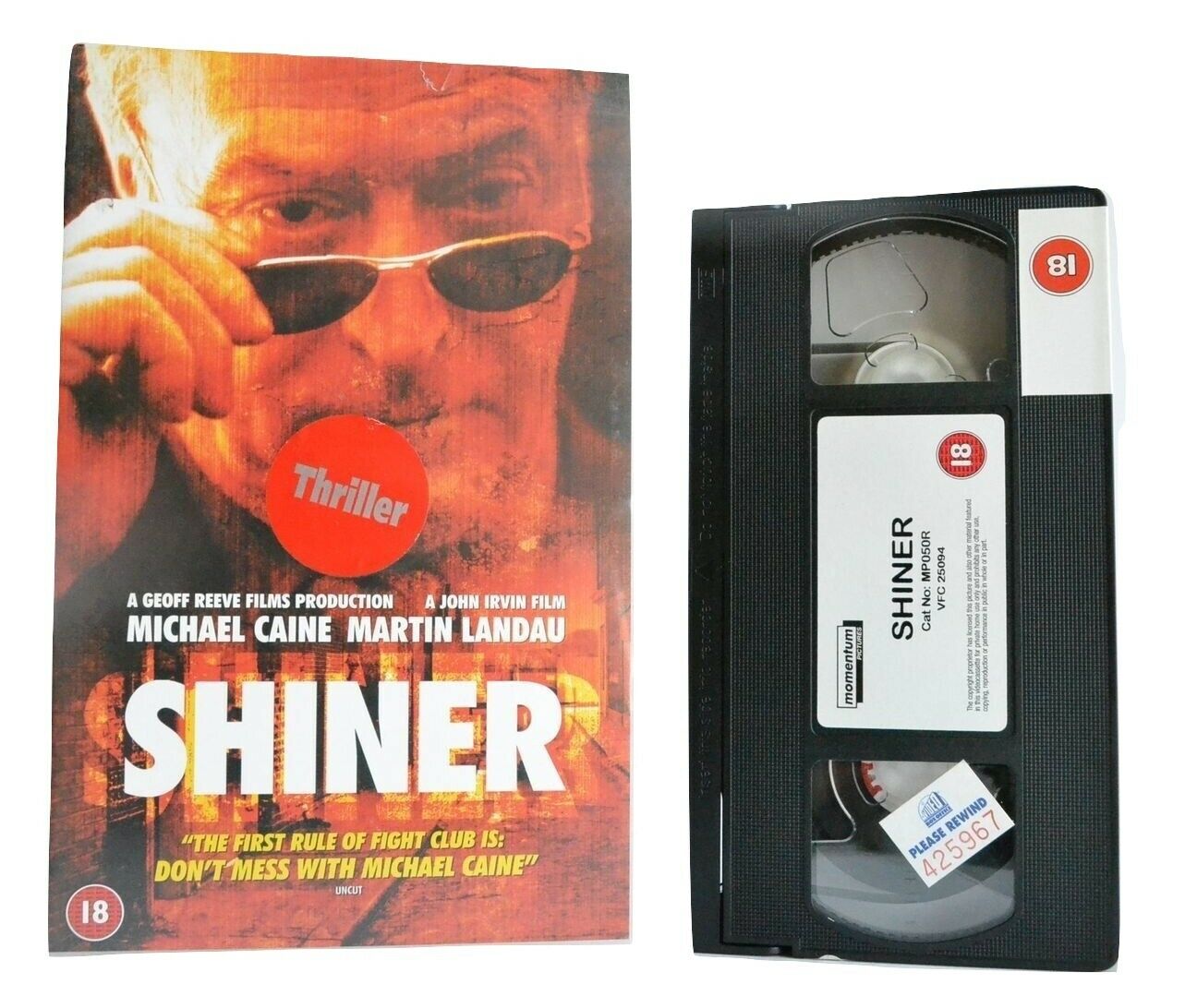 Shiner (2000) - Crime Thriller - Large Box - Michael Caine/Martin Landau - VHS-