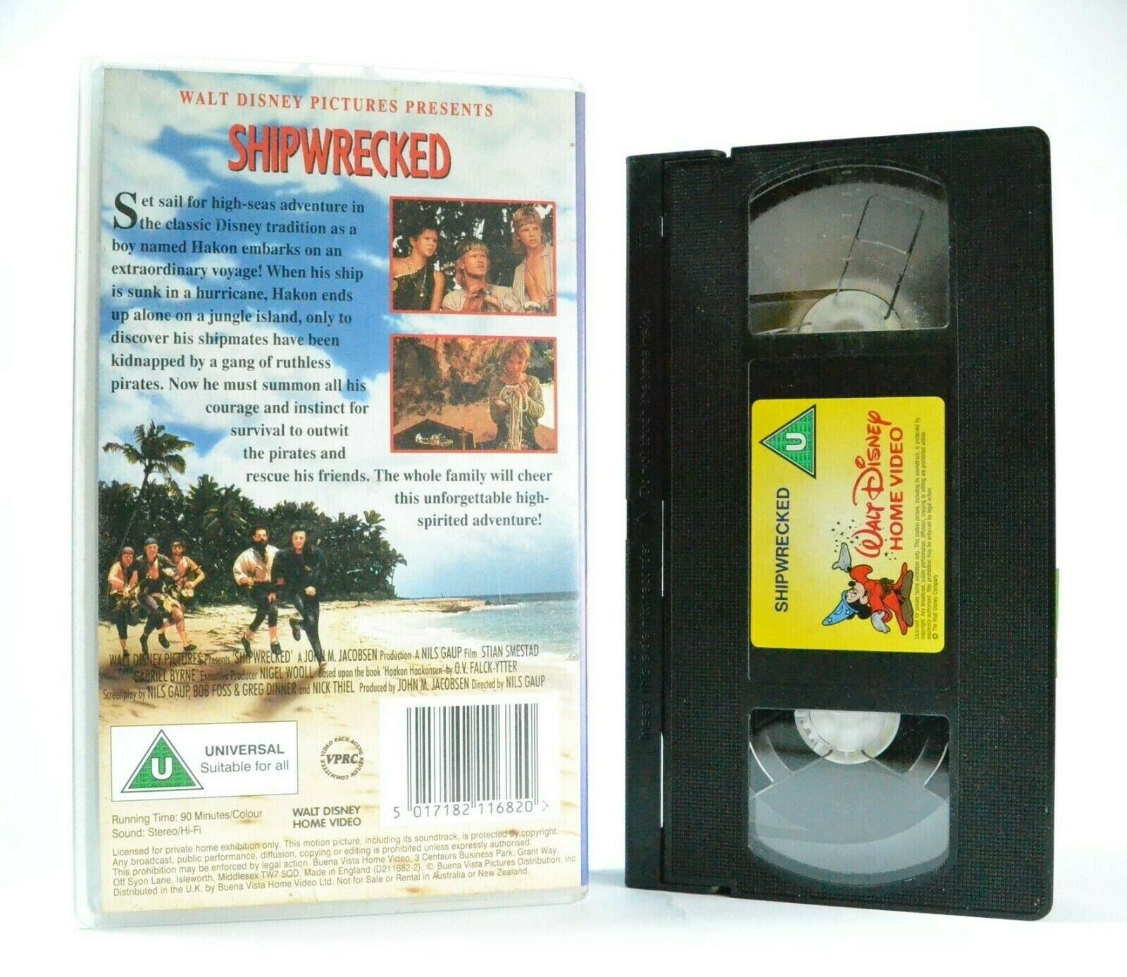 Shipwrecked: Based On O.Falck-Ytter Book - Big Adventure Film - Children's - VHS-