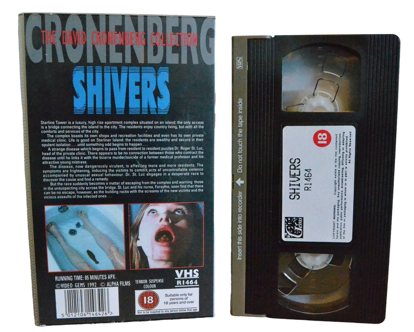 Shivers - Paul Hampton - Gems - Horror - Pal - VHS-